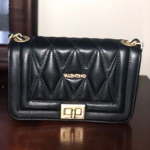 Mario Valentino leather quilted crossbody